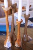 Scottish Hardwood Candlesticks
